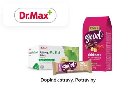 21.–25. místo | Balíček produktů značky Dr. Max až za 3 000 Kč 21.–25. místo | Balíček produktů značky Dr. Max až za 3 000 Kč