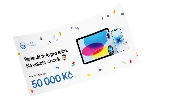 50 000 Kč na Apple výbavu u iWant.cz
