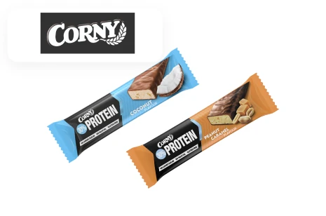 79.–83. místo | Balíček tyčinek Corny Protein  79.–83. místo | Balíček tyčinek Corny Protein